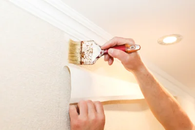 Pose de papier peint à Villemagne-l'Argentière — revêtements muraux et toiles de verre